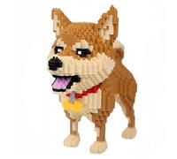 alltogetho Enjoy The Delightful Company of The Tolerant and Peaceful Shiba Inu with Micro Mini Building Block Dog Toys Set: A Toy for a Dog Lover