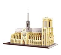 alltogetho Paris Notre Dame Cathedral Micro Building Blocks, 7300+ Pieces 3D Challenging Architecture Set for Adults - Collectible Display Model Educational Souvenir Gift for History & Art Lovers