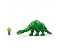 alltogetho Stress Relief Dinosaur Building Kit: Green Tanystropheus Micro Mini Blocks - 45cm Realistic Triassic Long-Neck Dino, Adult Assembly Toy, Stylish Home Decor & Prehistoric Gift