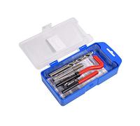 Alltooetools 15PC Thread Repair Tool M10 x 1.25mm with HSS Drill Bit and Helicoil Restoring Kit