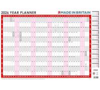 ALLTRADE A1 2026 Year Planner Starts in January 2026 - December 2026 with UK Holidays. MADE IN BRITAIN.