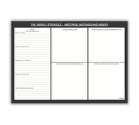 ALLTRADE A3 Weekly Planner Desk Pad 120gsm FSC® paper with To Do List. Tear-Off A3 paper MADE IN BRITAIN® Jotter for Home Office Study Planner Daily Organiser for Work Schedules or Doodle Great Gift