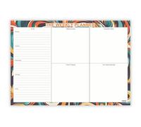 ALLTRADE A4 Weekly Planner Pad Tear-Off Desk Pad with To Do List for Home Office Study Planner Daily Organiser for Adults, Work Schedule Deskpad MADE IN BRITAIN® on FSC® paper (Abstract A4)