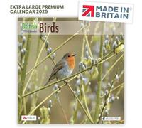 ALLTRADE Calendar 2025 UK Holidays British Birds Premium Large Wall 2025 Calendar MADE IN BRITAIN® with Solar Energy on FSC® Paper Photos by LAURIE CAMPBELL Supports The Woodland Trust Tree Planting