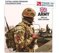 ALLTRADE Calendar 2026 British Army 2026 Calendar UK Holidays Official Large Premium Wall Eco-Friendly, MADE IN BRITAIN® on FSC® paper Carbon Capture by Trees Planted in UK Great Gift