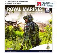 ALLTRADE Calendar 2026 Royal Navy Marines Official 2026 Calendar UK Holidays Eco-Friendly, MADE IN BRITAIN® FSC® paper & Carbon Capture with Trees Planted in UK by Woodland Trust