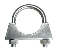 AllTrade Direct 10 x Exhaust Clamp U Bolt 57mm 2 1/4” Car Repair Universal BZP Pipe Fitting Clip