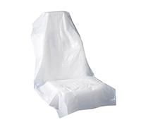AllTrade Direct 5 x Premium Disposable Plastic White Car Seat Covers 15 Micron Protective Valet