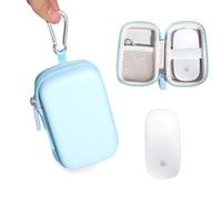 Alltravel Case for Apple Magic Mouse and Magic Mouse 2 (Pale Blue) | Portable travel organizer