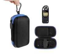 Alltravel Case for Kestrel Meters Like 5700X Elite, 5700 Balllistics, 5500, 5500FW, 5400, 5400 AG/FW, 5200, 5100, 3500 FW/AG and Others (Black with Blue Zip)