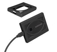 Alltravel External Solid State Drive Bumper Sleeve for Samsung T7,T7 Touch Portable SSD - 1TB, 2TB, 500GB - USB 3.2 External Solid State Drives, Super Strong Bumper Anti Shock, Shake and Drop (Black)