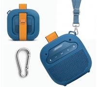 alltravel Silicone Cover for Bose New SoundLink Micro Portable Bluetooth Speaker (2nd Gen) with Neck Lanyard (Twlight Blue)