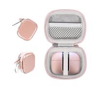 Alltravel True Wireless Earbuds Case Compatible with TAGARY, TOZO Wireless Earbuds Like T6, T12, TA, NC9, NC2 (Rose Gold)