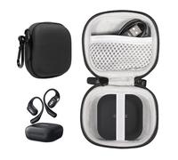 Alltravel TWS Earbuds Case for SHOKZ OpenFit - Open-Ear True Wireless Bluetooth Headphones with Microphone (Black)
