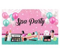 Alltten 6x4ft Spa Backdrop Spa Party Backdrops for Girls Makeup Theme Party Background Birthday Photography Banner F160