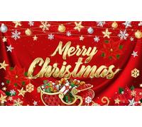 Alltten 78.7''x47.2'' Merry Christmas Banner Christmas Backdrops for Wall Xmas Backdrop fondos navideños para fotografias F359