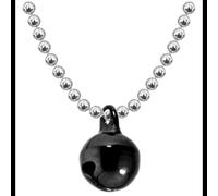 Allumer Women's Allumette Bell Silver Necklace in Black Allumer Black One Size