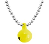 Allumer Women's Allumette Bell Silver Necklace in Bright Yellow Allumer Bright Yellow One Size