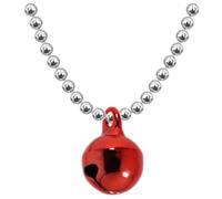 Allumer Women's Allumette Bell Silver Necklace in Red Allumer Red One Size