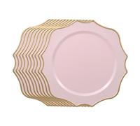AlluraPet 13 Inch Plastic Decorative for Dinner Plates Ideal for Wedding Thanksgivng Christmas
