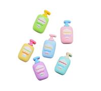 AlluraPet 6pcs Resin Flatback Charms Miniature Shampoo Bottles for DIY Crafts Scrapbooking Jewelry Making