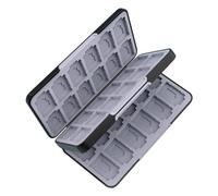 AlluraPet Game Card Case for Switch Black Cartridge Cases with 48 Games Cards and 24 Micro Slots Double Layer Holder for Storage Organizer Game Card case for Switch 2