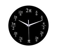 AlluraPet Modern Math Clock with Equations Design 12 Inch Acrylic Wall Clock Mathematical Formula Decoration for Classroom Office Home- Grade