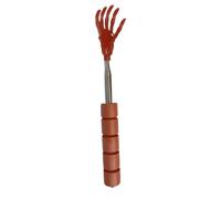AlluraPet Retractable Skeleton Hand Pet Teaser Toy with Massage Function, Interactive Cat Dog Toy with Grooming Brush, Extendable from 9.25 to 25.59 Inches- Orange