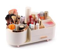 AlluraPet Rotating Makeup Storage Organizer for Vanity Cosmetic Display Bathroom Make Up and Skincare Countertop
