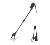 AlluraPet Shoe Horn Long Handle for Seniors 27 Inch Metal Shoehorn Long Reach with Manual Clamp Foldable Lazy Helper Wearing Stick for Boots