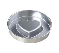 AlluraPet Stainless Steel Slow Feeder Dog Bowl Heart Puzzle Design for Small Medium Dogs Cats 8.66x8.66x1.57 inch