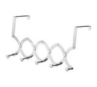 AlluraPet Telescopic Over The Door Hanger Organizer - Adjustable Clothes Hook for Jackets & Scarfs, Space Saving Door Rack for Bedroom Living Room- 5 Hooks