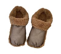 AlluraPet Winter Clogs Liner Plush Replacement, Super Soft Washable Reusable Thick Fleece Shoe Covers for Indoor Cotton Clogs- 23cm Brown
