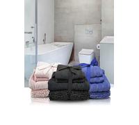Allure 4 Piece Bath Mat & Towel Bale Charcoal