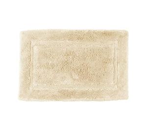 Allure Bamboo Bath Mat Non Slip 50 x 80cm, Luxury Deep Pile, Hypo-Allergenic, Antibacterial, Odour Resistant Bathroom Rug (Sand)