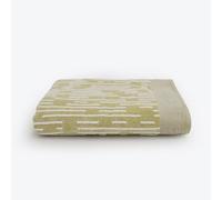 Allure Barcode Stripe Bath Sheet 90 x 150cm - Super Soft, Absorbent & Quick Dry Pop Up Zero Twist Striped Textured 100% Cotton Extra Large Bath Towel (Sage Green)