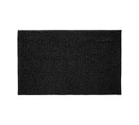 Allure Bath Fashions Chenille Bobble Bath Mat 50 x 80cm - Super Soft Microfibre & Non-Slip in Black | Size: 50 x 80 cm Allure Bath Fashions Black 50 x 80 cm