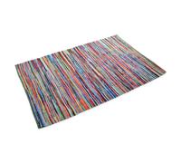 Allure Bath Fashions Chindi Repurposed Fabric Multi Coloured Rag Rug | Size: 50 cm x 80 cm Allure Bath Fashions Multicolor 50 cm x 80 cm