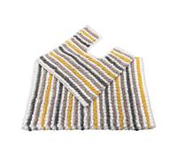 Allure Bath Fashions Chunky Bobble Striped Two Piece Bath Mat Set - Mustard