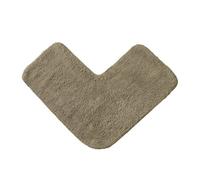 Allure Bath Fashions Corner Shower Mat 100% Cotton - Mocha