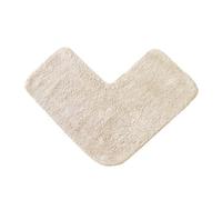 Allure Bath Fashions Corner Shower Mat 100% Cotton - Stone