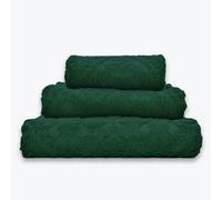 (Dark Green, Bath Towel) Soft Hand-Woven Jacquard 100% Cotton Bath Towels