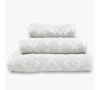 Country House Jacquard Bath Towel Allure Bath Fashions White Hand Towel