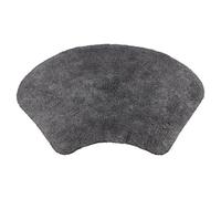 Allure Bath Fashions Curved Shower Mat 100% Cotton - Charcoal