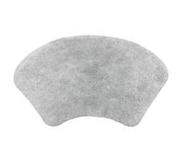 Allure Bath Fashions Curved Shower Mat 100% Cotton - Dove Grey