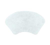 Allure Bath Fashions Curved Shower Mat 100% Cotton in White Allure Bath Fashions White