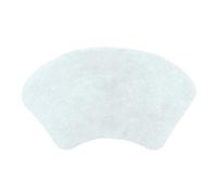 Allure Bath Fashions Curved Shower Mat 100% Cotton - White