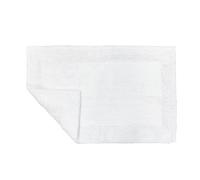 Allure Bath Fashions Elegance Reversible Heavyweight Bath Mat in White Allure Bath Fashions White