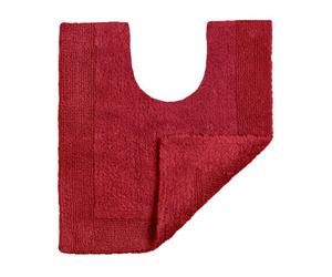 Allure Bath Fashions Elegance Reversible Heavyweight Pedestal Mat - Cranberry