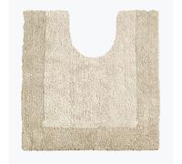 Allure Bath Fashions Elegance Reversible Heavyweight Pedestal Mat in Beige Allure Bath Fashions Beige